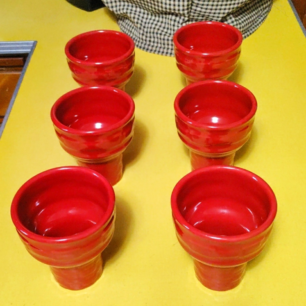 Longaberger Ice Cream Dessert Cups Set of 6